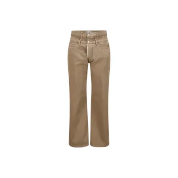 3.Paradis Double Waist Fur Pocket Baggy Denim Jeans