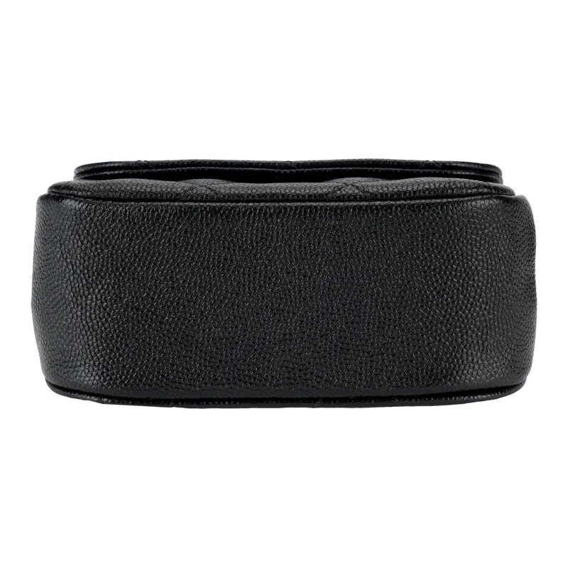 CHANEL 22K Autumn And Winter Caviar Cow Leather Mini Bag, One Shoulder Crossbody Clutch Mini Women's Black-3