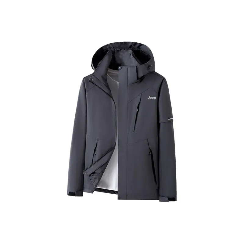 Jeep Black Knight Series Trench Coats Unisex-17