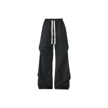 HOKLV Casual Pants Unisex Black