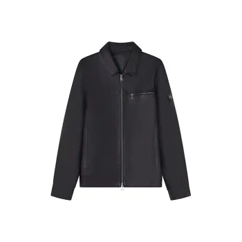 Teenie Weenie Men Leather Jacket Unisex Black