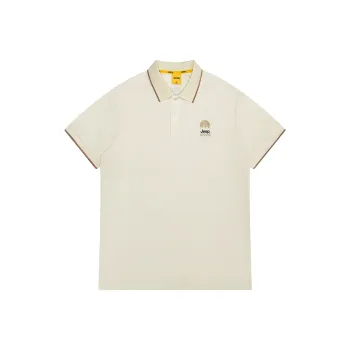 Jeep Short Sleeved Polo Shirt Unisex Khaki