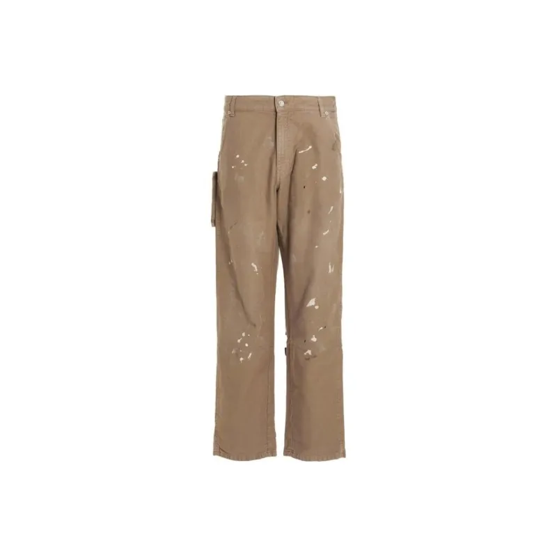 DARKPARK Paint splatter Patch Pocket Jeans-0