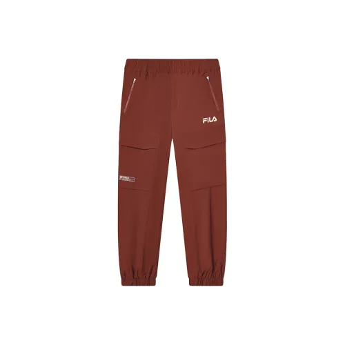 FILA Casual Pants Men's Reddish Brown