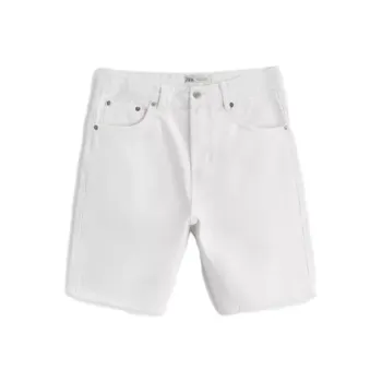 ZARA Denim Shorts Men White