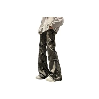 NVRFRGT Jeans Unisex Black Gray Color