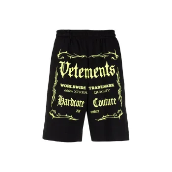 Vetements Label Logo Shorts