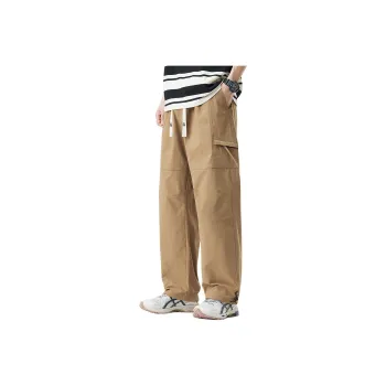 Tonlion Casual Pants Unisex Dark Khaki
