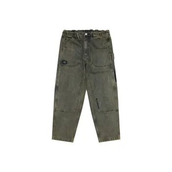 Aape Moonface logo Washed Jeans