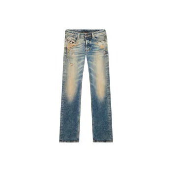 DIESEL 1985 Larkee Distressed Straight Jeans