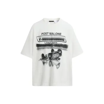 ZARA T Shirt Men's Frosted White
