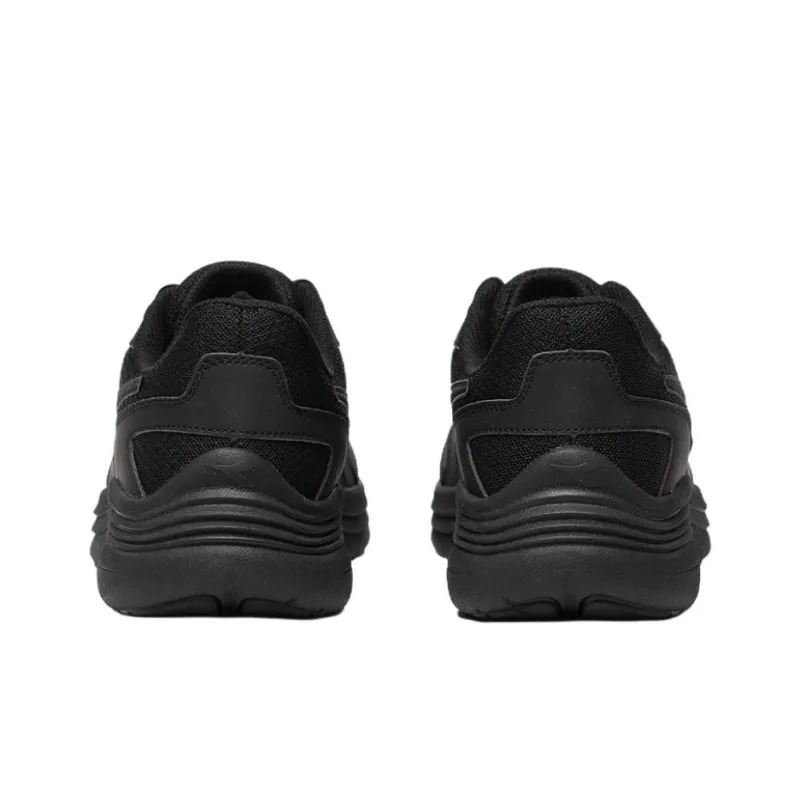 Diadora EAGLE Anti Slip Wear Resistant Low Top Casual Running Shoes Men's Black-3