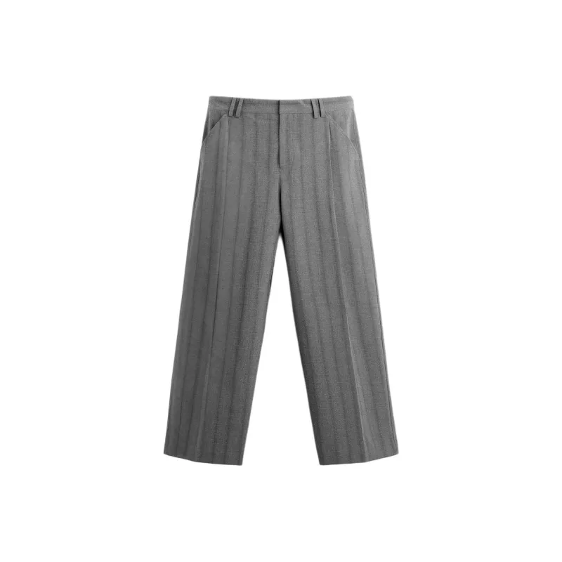 ZARA Suit Trouser Men's Coal Gray-0