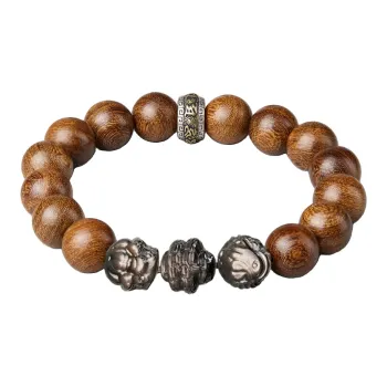 Moonstone Edge Golden Sandalwood Bracelets Unisex