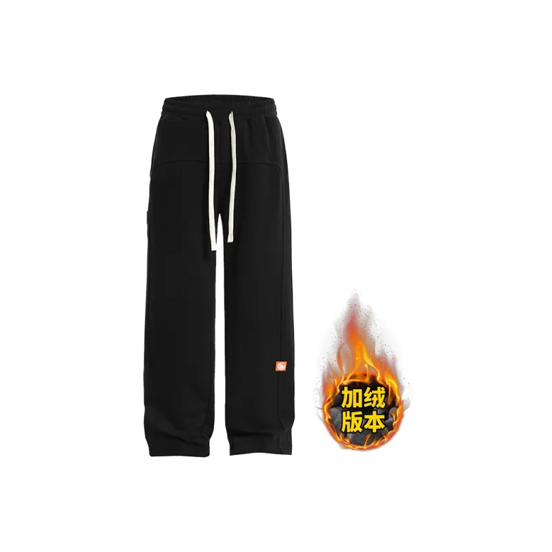 WPOOLL Spring And Fall Knitted Sweatpants Men's-12