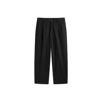 PEACEBIRD MEN Casual Pants Men Black Loose Fit