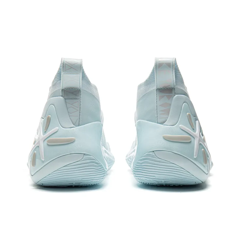 LINING Wow11 Basketball Shoes Men Mid Top Light Sky Blue-5