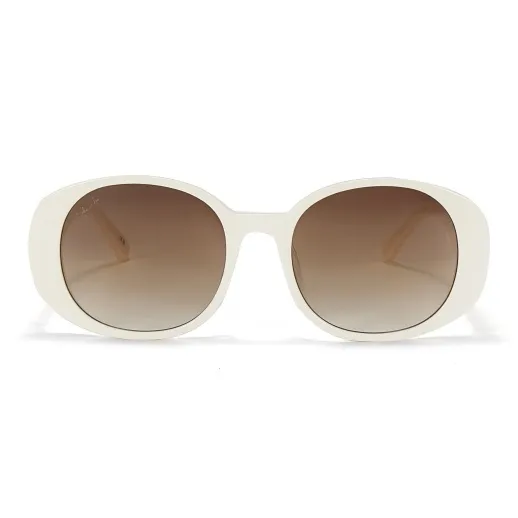 SHAWN LEE Plate Frame Oval Sunglasses Unisex-1