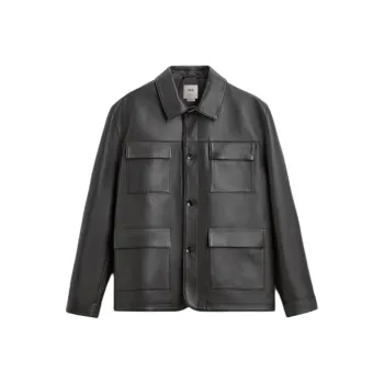 ZARA Leather Jacket Unisex Brown