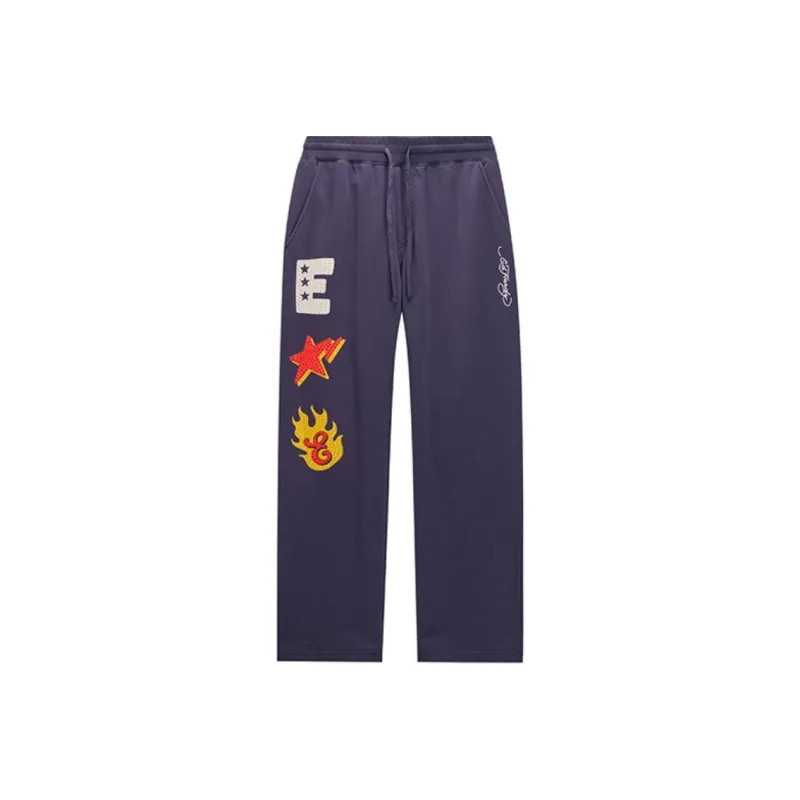 Ed Hardy FW24 Casual Pants Men's Midnight Blue-0
