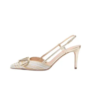 Valentino Slim Heel High Heels Women's Silver