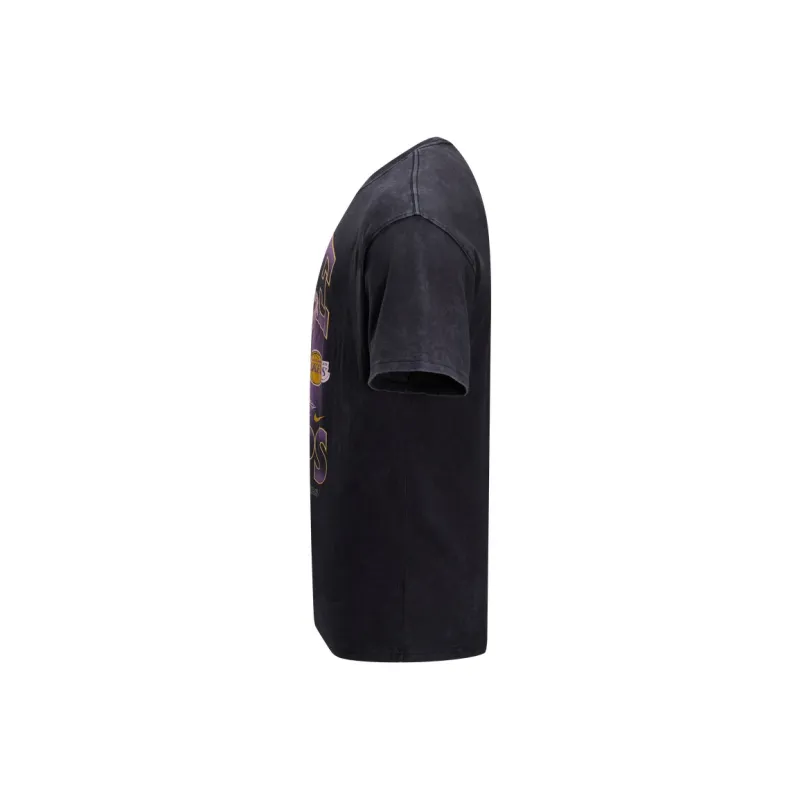 Nike x NBA Courtside Los Angeles Lakers T Shirt Men's Black-2