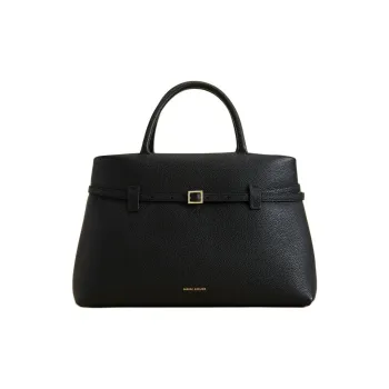 Manu Atelier Calfskin Handbag Women's Black