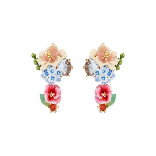 LES NEREIDES Gold Plated Earrings Women's Multicolor