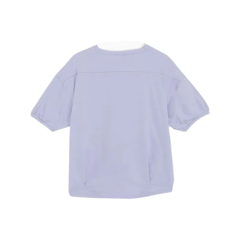 PUMA Puff Sleeve T Shirt Women's Purple-1