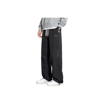 Caramella Windbreaker Pants Unisex Black