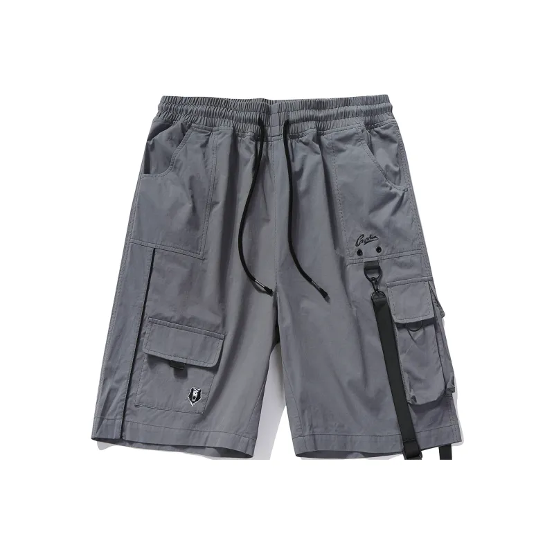Guuka Cargo Shorts Men Medium Gray-0