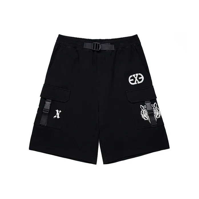 ED HARDY X Cargo Shorts Unisex Black-0