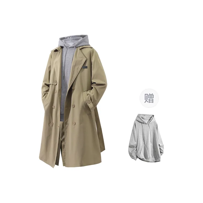 YOSICIL Trench Coat Unisex Black-9