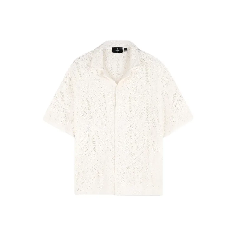 REPRESENT All over Crochet Shirt-0