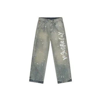 Voguo Relay Jeans Unisex Splashed Blue