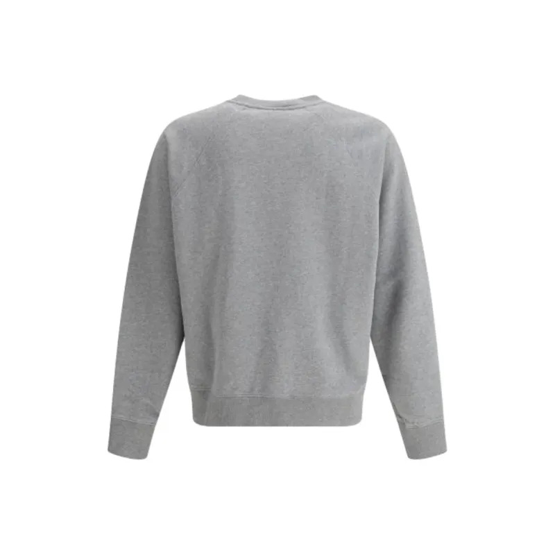 Maison Kitsune Logo Embroidered Crewneck Sweatshirt-1