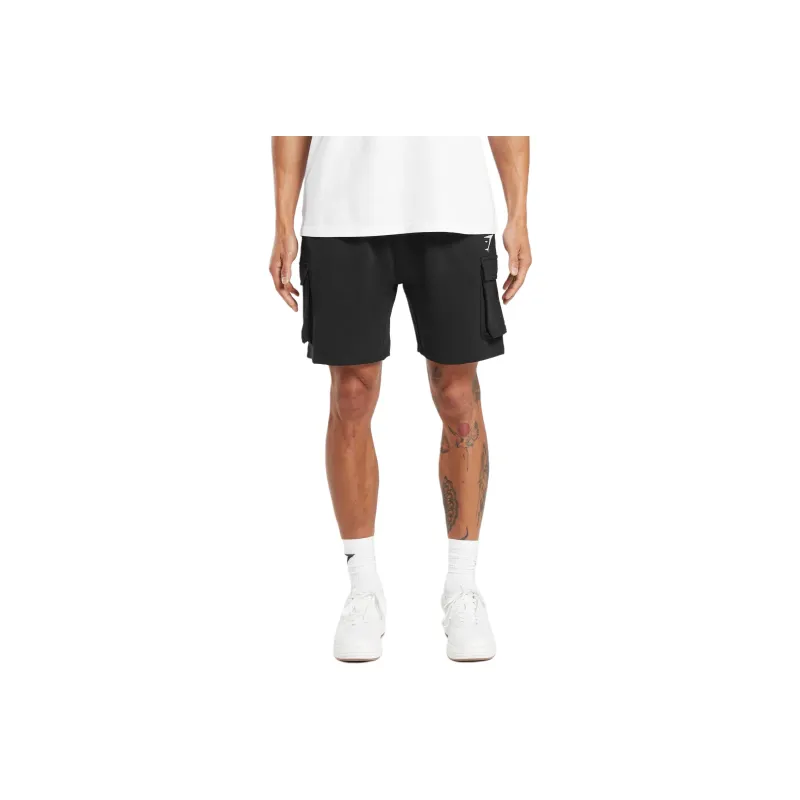 GYMSHARK CREST CARGO SHORTS Cargo Shorts Men's Black-0