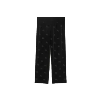Burberry Ekd Velvet Track Pants