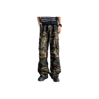 AMANDA BY Casual Pants Unisex Camouflage