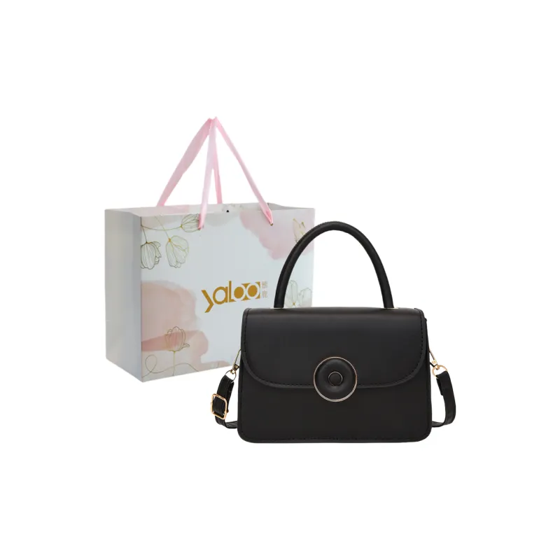 Yalu PU Crossbody One Shoulder Handbag Women's Black/Yellow/White/Pink-0