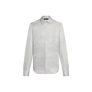 LOUIS VUITTON Travertine Silk Classic Shirt