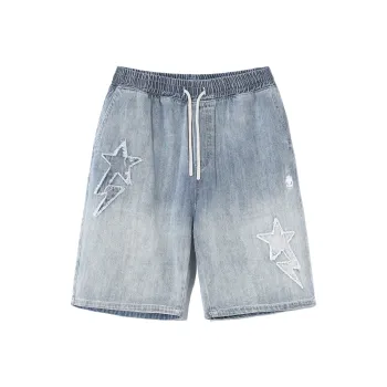 Clubxxhh Denim Shorts Unisex Light Blue
