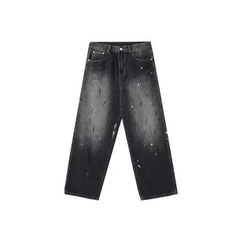 EPTISON Jeans Unisex Black Gray Color