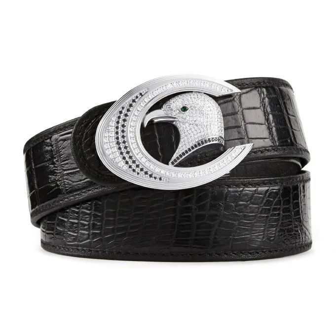 POLOMEISDO Crocodile Leather Belts Men's 3.8CM-10
