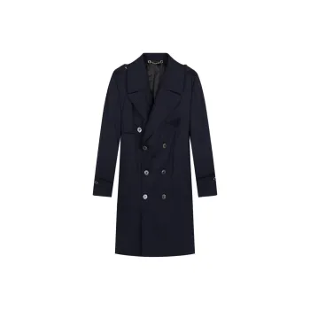 GUCCI Trench Coats Men Blue