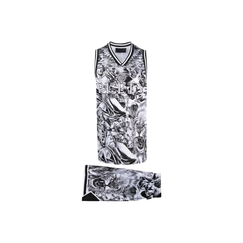 PHILIPP PLEIN Tattoo print Jogging Suit-0