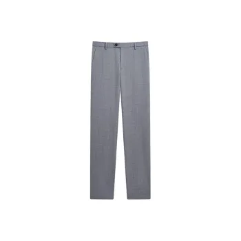 ZIOZIA Suit Trousers Men Gray