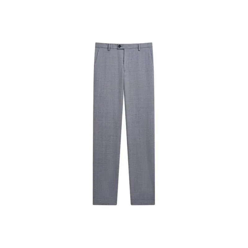 ZIOZIA Suit Trousers Men Gray-0