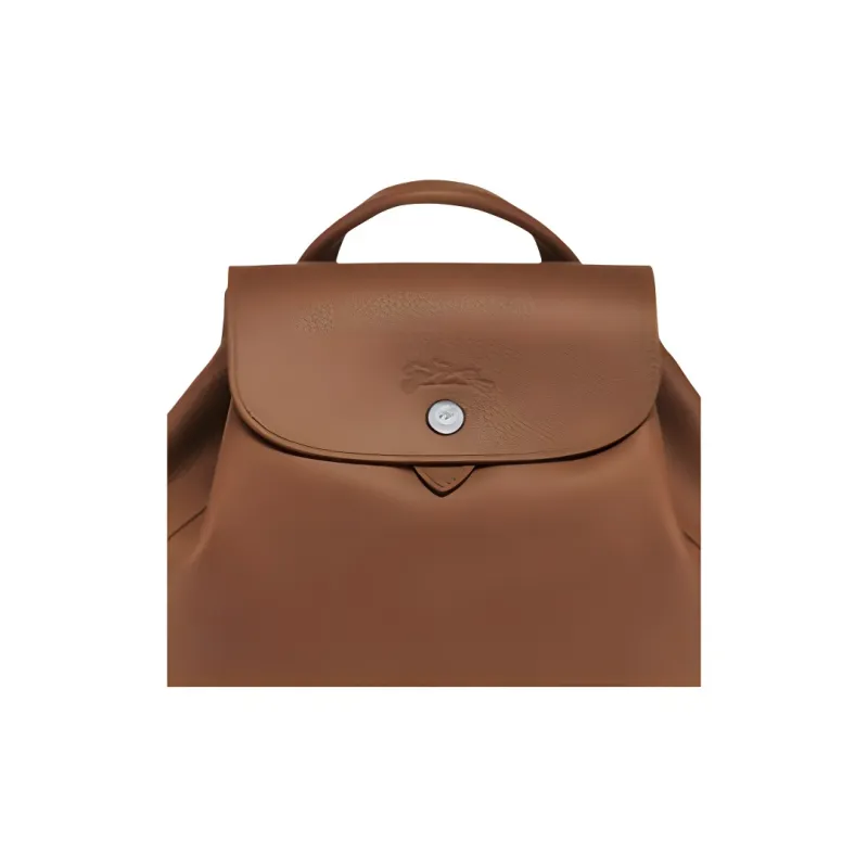 LONGCHAMP Le Foulonné Cow Leather Backpack Women's Light Russet-4