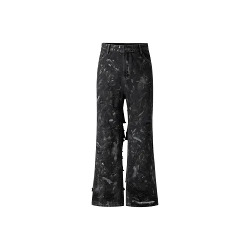 GTRG Jeans Unisex Black Gray